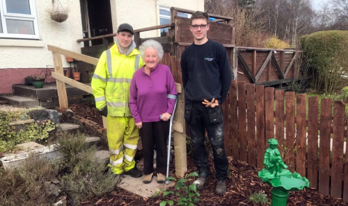 BSW apprentices renovate gardens for the elderly